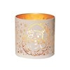 Tealight Wax Melter and Candle Holder - White & Gold Silhouette Melter Santa