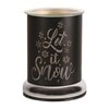 Electric Wax Melter Touch - Black Silhouette Let it Snow 17cm