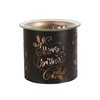 Tealight Wax Melter and Candle Holder - Black & Gold Silhouette Melter Merry