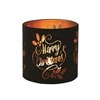 Tealight Wax Melter and Candle Holder - Black & Gold Silhouette Melter Merry