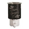 Wax Melter Plug In - Black & Gold Silhouette Merry 13cm