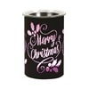 LED Melter Merry Christmas Black 12cm