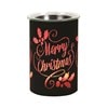 LED Melter Merry Christmas Black 12cm