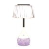 Pleated Shade LED Colour Changing Glitter Lamp 15 x 28cm