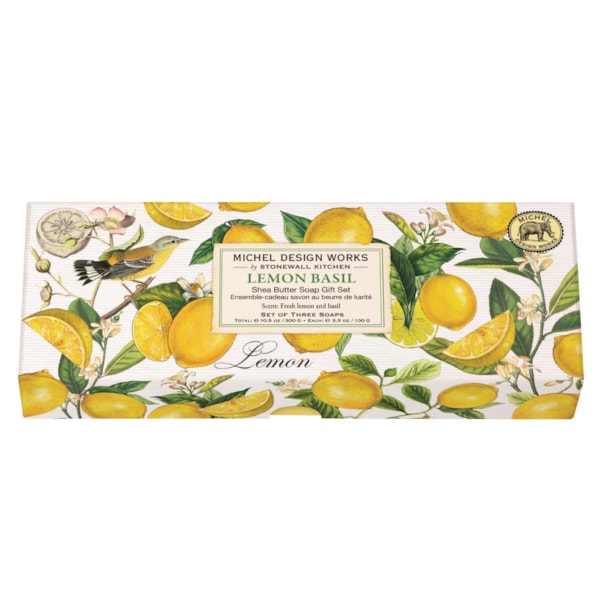 Lemon Basil Set 3 Soap Gift Set by Michel Design Works