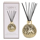 Gold Glass Reed Diffuser & 50 Black Fibre Reeds