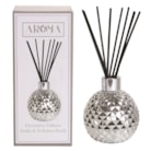 Silver Glass Reed Diffuser & 50 Black Fibre Reeds