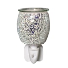 Wax Melter Plug In - Silver Glass Mosaic 12cm