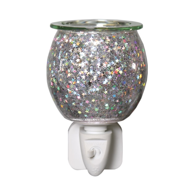 Wax Melter Plug In - Glitter Glass 12cm