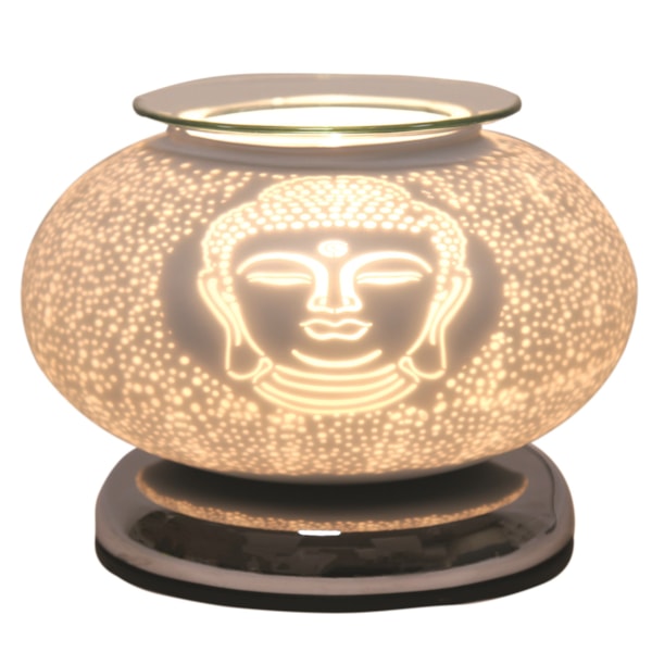 Electric Wax Melter Touch - White Satin Buddha Ellipse 19cm