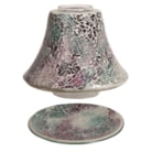 Jar Shade & Tray Set - Teal Crackle