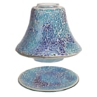 Jar Shade & Tray Set - Azure Crackle