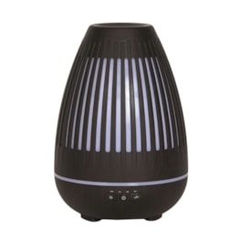 LED Ultrasonic Diffuser - Oval Grill Dark Wood 20cm