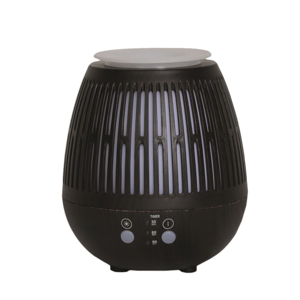 LED Ultrasonic Diffuser - Bulb Grill Dark Wood 16cm