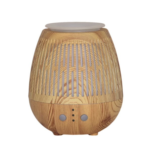 LED Ultrasonic Diffuser - Bulb Grill Light Wood 16cm