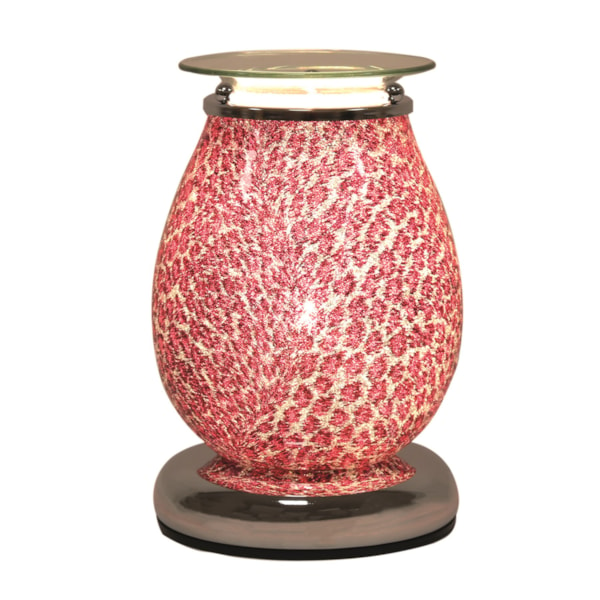 Electric Wax Melter Touch – Animal Print Red Oval 18cm