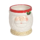 Santa Unfragranced Candle Wax Filled Pot 10cm