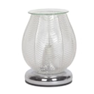 Electric Wax Melter Touch - Ribbed Clear Lustre 18cm