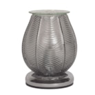 Electric Wax Melter Touch - Ribbed Grey Lustre 18cm