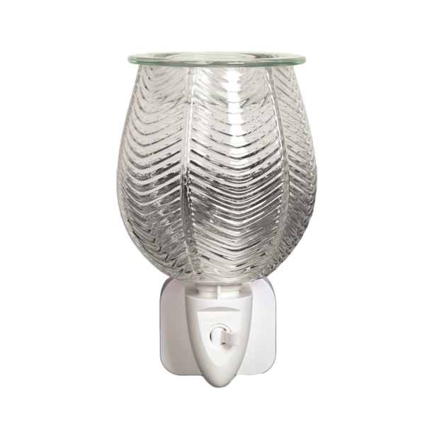 Wax Melter Plug In - Ribbed Clear Lustre 12cm