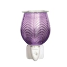 Wax Melter Plug In - Ribbed Lilac Lustre 12cm