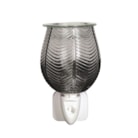 Wax Melter Plug In - Ribbed Grey Lustre 12cm