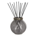 Grey Lustre Large Glass Reed Diffuser Bottle & 50 Fibre Reeds