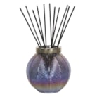 Indigo Lustre large Glass Reed Diffuser Bottle & 50 Fibre Reeds