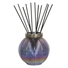 Indigo Lustre large Glass Reed Diffuser Bottle & 50 Fibre Reeds