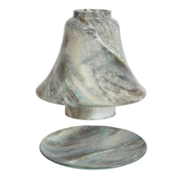 Jar Shade & Tray Set - Jade Marble