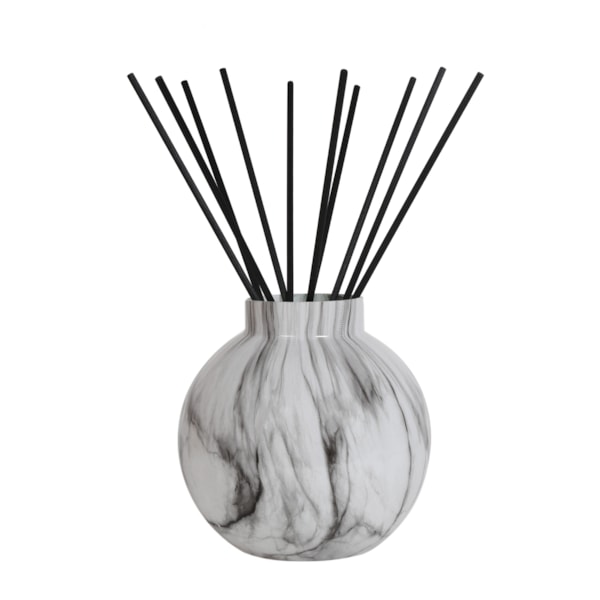 Noir Marble Large Glass Reed Diffuser Bottle & 50 Fibre Reeds