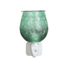 Wax Melter Plug In - Green Glass Leaf 12cm