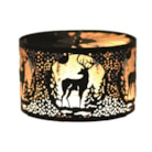 Carousel Shade Metal Silhouette - Black & Gold Stag 13cm