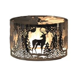 Carousel Shade Metal Silhouette - Silver Stag 13cm