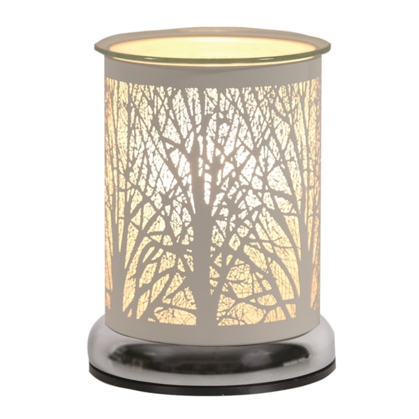 Electric Wax Melter Touch - White Silhouette Forest 17cm