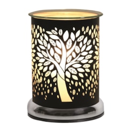 Electric Wax Melter Touch - Black Silhouette Tree Of Life 17cm