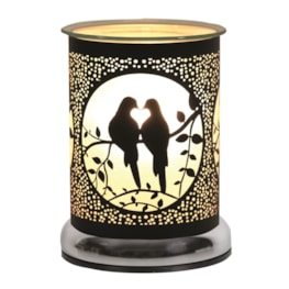 Electric Wax Melter Touch - Black Silhouette Doves 17cm