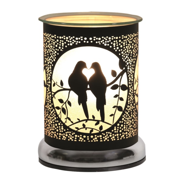 Electric Wax Melter Touch - Black Silhouette Doves 17cm