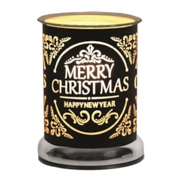 Electric Wax Melter Touch - Black Silhouette Merry Christmas 17cm