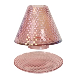 Jar Shade & Tray Set - Pink Lustre