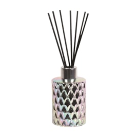 Silver Lustre Glass Reed Diffuser Bottle & 50 Fibre Reeds