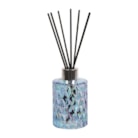 Blue Lustre Glass Reed Diffuser Bottle & 50 Fibre Reeds