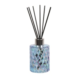 Blue Lustre Glass Reed Diffuser Bottle & 50 Fibre Reeds