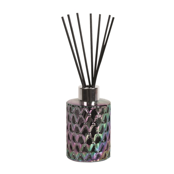 Grey Lustre Glass Reed Diffuser Bottle & 50 Fibre Reeds