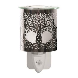 Wax Melter Plug In - Chrome Tree of Life 13cm