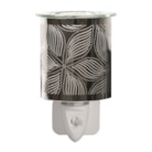 Wax Melter Plug In - Chrome Floral 13cm