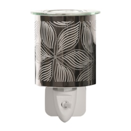 Wax Melter Plug In - Chrome Floral 13cm