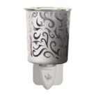 Wax Melter Plug In - Pewter Swirl 13cm