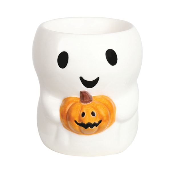 Ghost Holding Pumpkin Melter 10cm