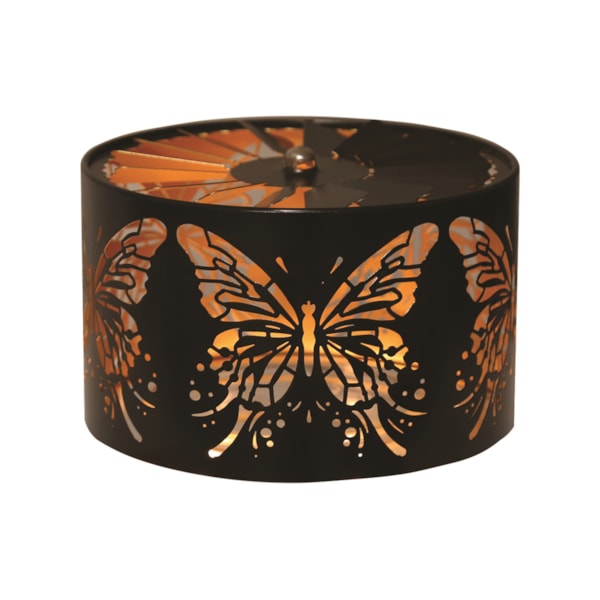 Carousel Shade Metal Silhouette - Black and Gold Butterfly 13cm